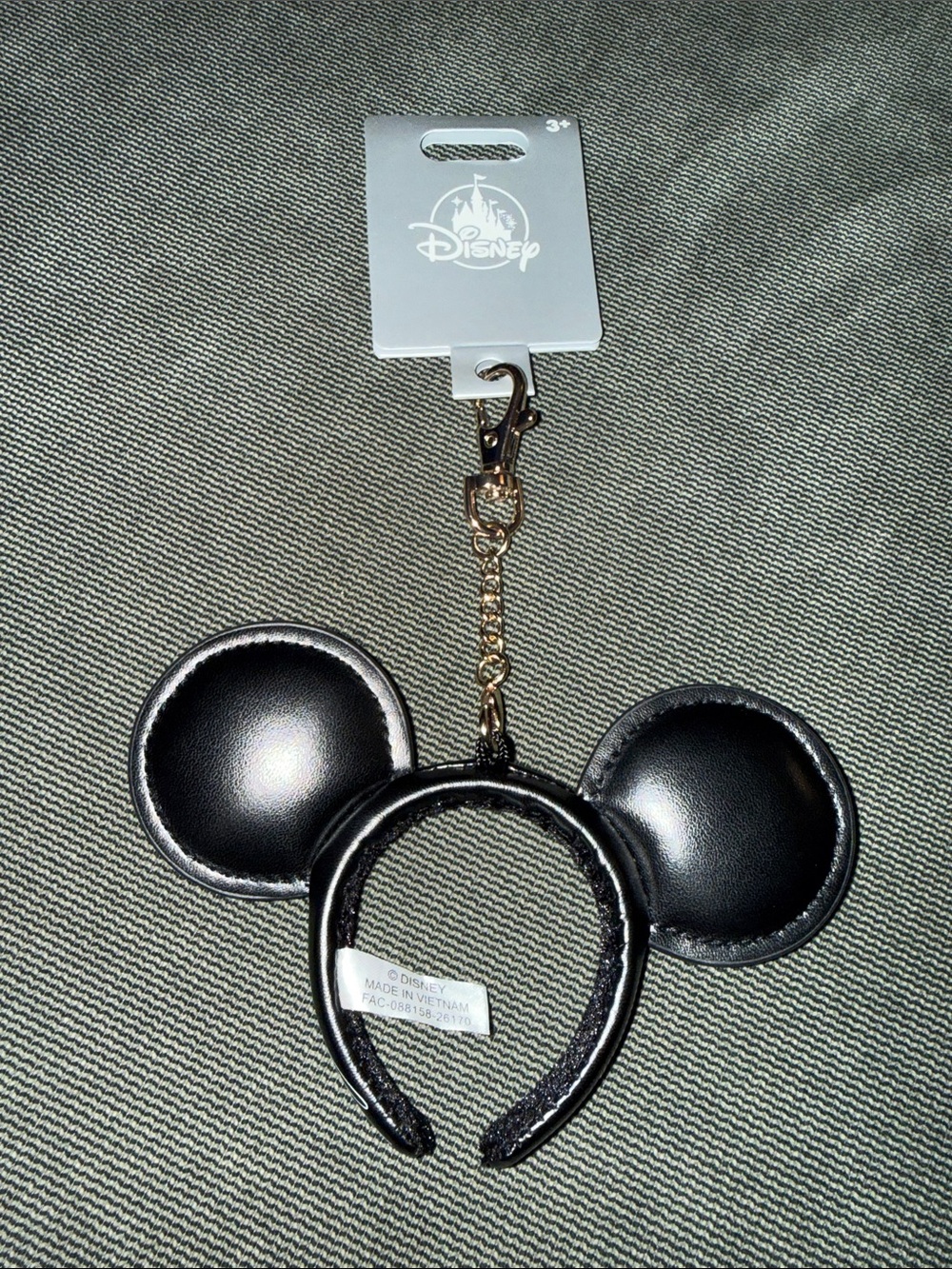Disney Mickey Mouse Ears Bag Charm Keychain